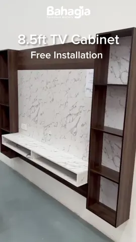 🔥PAYDAY SALE🔥 TV CABINET 8.5ft Harga tengah murahh ni cepat cepat tekan bag kuning😮‍💨🏃🏻 #perabotbahagia #bahagiafurniture #tiktokshop #furniture #tvcabinetdecor #tvcabinet 