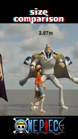 ONE PIECE Size Comparison ワンピース大きさ比較まとめ part3 #onepiece #size #height #ワンピース #身長 #高さ #大きさ #比較 #まとめ #dotCG