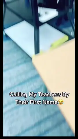 Calling teachers by their first name #foryou #viral #fyp #funnyvideos #fun #trending #teachers #calling #names #relatable #entertainment #firstname #name #teachersoftiktok 
