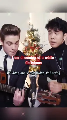 White Christmas (Irving Berlin) | Acoustic Cover by Ricardo & Lance. #LearnOnTikTok #learnenglish #hoctienganh #hoctienganhquabaihat #hoctienganhqualoibaihat #lyrics #vietsub #fyp #trend #xuhuong #meaningful #40smusic