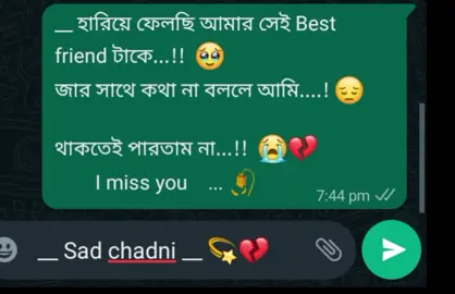 I lost my best friend who I couldn't live with if I didn't talk to him...!! 😭💔🥀  I miss you so much,, please come away eva #tiktok_india_ 