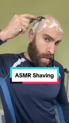 ASMR Shaving #shaving #asmr #beard #bald #shave #oddlysatisfying #satisfyingvideo #fyp #asmrtiktoks #shavedhead #asmrsound 