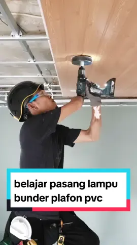 sampe gak sempet ngopi bos! cara pasang lampu downlight pada plafon pvc #education #inspiration #tips #plafonpvc #lampu 