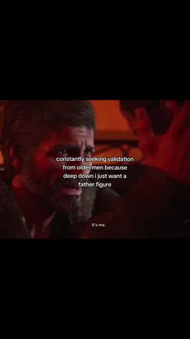 when I was younger I'd play this scene and sob I just wanted to know what it felt like for a man to care about me that much #joelmiller #elliewilliams #thelastofus #daddyissues #vent #sadpost 
