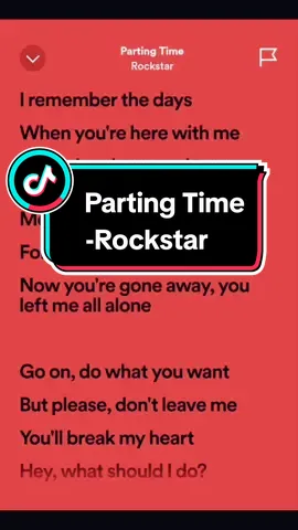 Parting Time #rockstar #lyrics_songs #marklyricss #trending #fypシ゚viral #spotify 