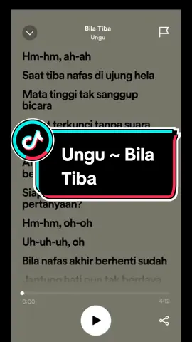 Ungu ~ Bila Tiba #liriklagu #lirik #fulllyrics #musikindonesia #musikstory #megafilm #azab #azabindosiar #foryou #unguband #bilatiba 