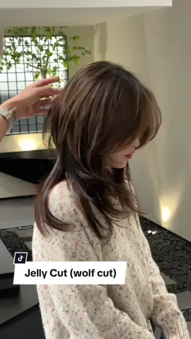 Jelly Cut, một bài cắt được biến tấu từ Wolf Cut với phần trên dày và phồng, ngọn được tỉa mỏng tạo hiệu ứng tầng lớp rõ rệt. Với kiểu này sau khi gội bạn dùng lược điện chải cúp là sẽ phồng rất nhiều nha 🖤 #btchairstudio #màu_tóc_đẹp #cắttóc #cắttocđep #layeredhaircut #disconnectedcut #wolfcut #cắtlayer #cắt_tóc_nữ #jellycut #jellyhaircutt 