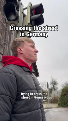 Crossing the street in Germany