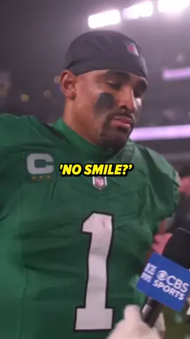 Tracy Wolfson asked Jalen Hurts #whysoserious ? #philadelphiaeagles 