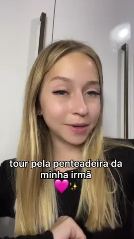 #tour pela penteadeira da minha irmã 🩷✨ #autocuidado 