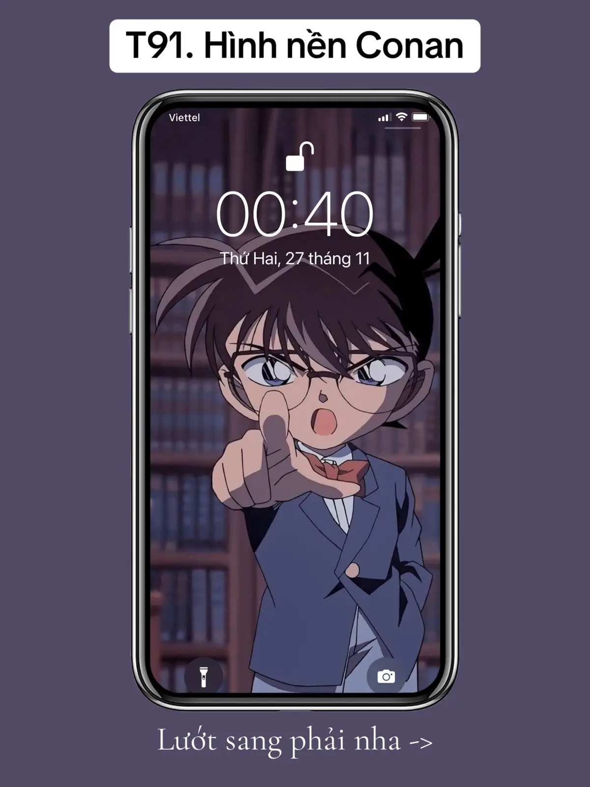 Tập 91 | Hình nền điện thoại Conan 🕵 🥰  #hinhnendienthoai #hinhnen #phonewallpaper #wallpaper #lockscreen #conan #foryou #xuhuong2023 #mapucoi 