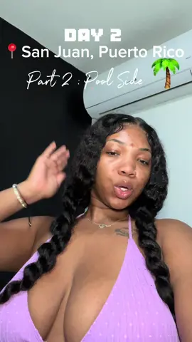 Pool side with it #puertorico #poolside #Vlog #birthdayvacation 