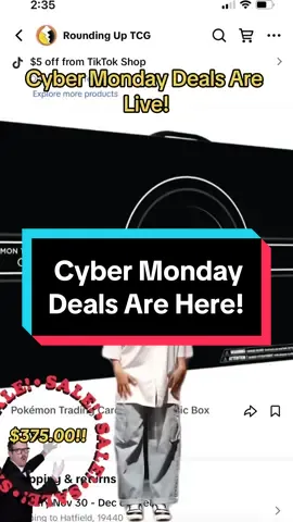 Our Cyber Monday Deals Are Live! #pokemon #tiktokshopblackfriday #meme #funny #cybermonday #tiktokshopcybermonday #deals #pokemoncommunity #collectibles #holidays #sale #hobbyshop #CapCut 