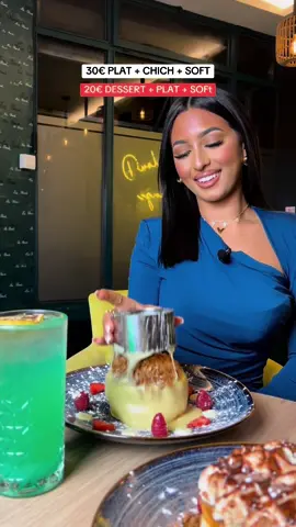 L’adresse préférée de Tiktok 😍 20€ Dessert + Chich’ + Soft ou 30€ Plat + Chich + soft  📍 Le Cloud, 20 Bd Roy, 93320 Les Pavillons-sous-Bois ☎️ 06 11 21 39 51 Le restaurant préféré de notre communauté depuis maintenant 2 ans ! L’adresse que les girls et les couples adorent dans le 92. Le Chef mam’s a concocté une nouvelle carte avec vos pâtes à la truffe préférée, tigre qui pleure & nouille sauté.  Pour le coté sucrée, présentation de 3 desserts iconiques. La fameux pain perdu tiramisu, le pancake by cloud à la sauce chocolat et la crêpe rolls aux différents topping.  💶 👩 20€ 👨 25€ Dessert + Chich + Cocktail 30€ Quasar + Plat + Soft #loungeparis #restohalal #restoparis  #adresseparis #pavillonssousbois #pullmecake #TikTokFood