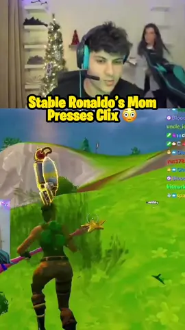 My mom pressed Clix 😭 (Twitch - StableRonaldo) #fyp #trending #viral #fortnite #gaming #stableronaldo #clix 