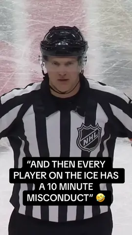 Iconic ref call 🤣 #NHL #hockey #hockeyplayers #funny #micdup #ref 