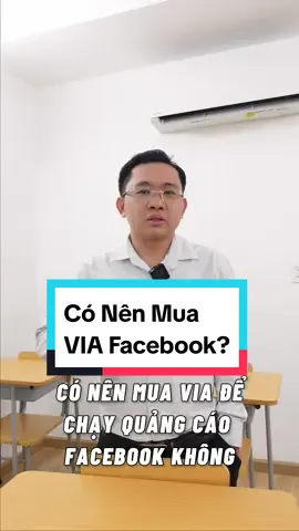 Có nên mua VIA để chạy quảng cáo Facebook không?#digitalmarketing #imtamarketing #facebookads 