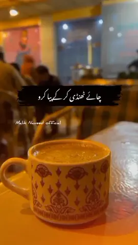 چائے ٹھنڈی کر کے پیا کرو #shyari #poetry #foryou #foryoupage #viralvideo #trending #maliknaveed_302 