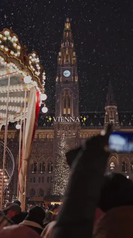 ✨Winter wonderland in Vienna, a magical stroll through snowy streets and festive lights ✨🎄🎀  Did you know❔ Vienna, the city of classical music and charm, also boasts the origin of the snow globe! Invented here in 1900, these miniature winter wonderlands have been capturing hearts ever since ❄️🌐✨ 👇🏻 Locations you can see in the Video 🎞️ 📍Christkindlmarkt Rathausplatzes ✨ 📍Graben ✨ 📍Albertina / Kärntner Straße ✨ 📍Graben ✨ 📍Weihnachtsdorf Maria-Theresien Platz ✨ 📍Wiener Rathaus  Come visit Vienna 🤗 #winter #snowy #vienna #christmas #advent #homealone #carolofthebells #graben #rathaus #snow #snowyvienna 