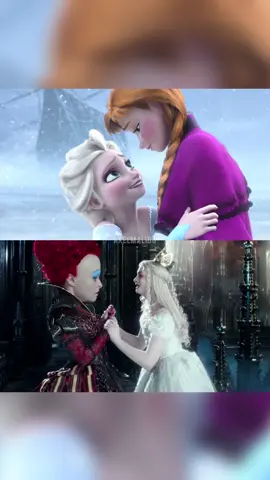 Disney ‘Frozen’ made Elsa and Anna the most iconic sister duo, but they weren’t the only sisters getting “frozen,” as Mirana the White Queen and Iracebeth the Red Queen from ‘Alice Through the Looking Glass’ (2016) had a lot to patch up in their relationship. ________ #disney #frozen #elsa #anna #aliceinwonderland #alicethroughthelookingglass