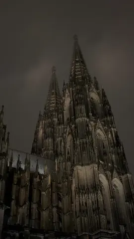 The gothic architecture of the 🇩🇪 Cologne cathedral looks stunning in the evening 🩶🖤 ##köln##kölnerdom##kölnerdom##gothic##architecture##gothicarchitecture##rammstein##cologne##kathedrale##dom##cathedral##colognecathedral##nrw##germany##deutschland##fy##fyp##foryou##foryoupage