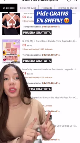 Asi puedes pedir gratis en SHEIN!  Hasta 3 articulos por dia! Y cuando los recibas solo debes dejar tu reseña 😉  #sheinofficial #sheinhaul #sheinhacks 