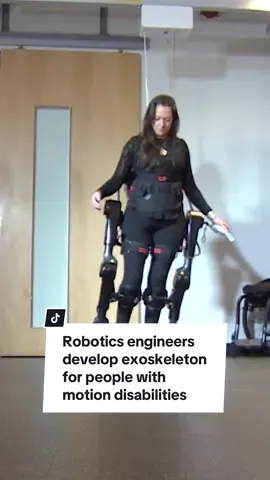 Researchers at Vancouver-based Human in Motions Robotics are building what they describe as wearable robotic suits to help users walk independently.  Chloë Angus, a wheelchair user who is the company's director of lived experience, shows CBC's Ali Pitargue how the suit works and what it means to her.  #accessibility #disability #wheelchair #technology #science #exoskeleton #robotics #invention #walk #vancouver #bc #britishcolumbia #cbc #cbcnews #engineer #suit #robot 