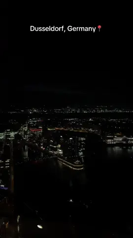The prettiest views at the Rhine tower 🌃✨🇩🇪  #fyp #foryou #viral #germany #dusseldorfgermany🇩🇪 #citylife 