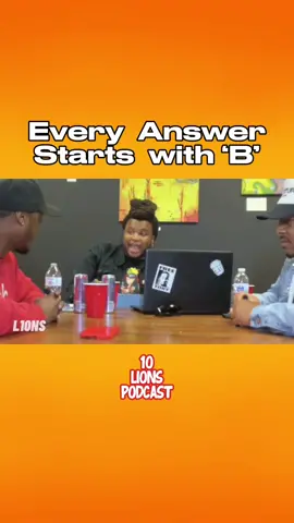 Every Answer Starts with B.. Subscribe to the YT Channel for the Full Podcast! 🔥🔥 #10LionsPodcast #podcasts #game #quiz #trivia 