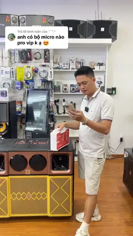 Trả lời @ᵀᵀᴾᵁ  Bộ micro pro VIP AK95 dành cho những bạn thích sự sang trọng, hát hay #AK95 #MTmax #micro #Manhtien #microdanang #karaoke 