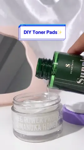 Manfaatin jar kosong kamu yuk buat jadi DIY Toner Pads😍 #Somethinc #PakaiSomethinc 