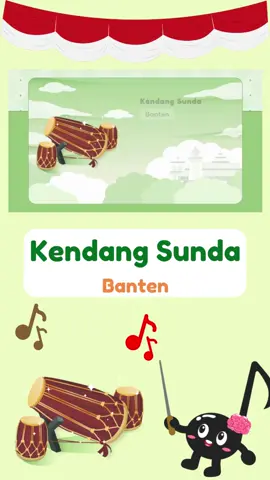 Alat Musik Kendang Sunda || Kartun Anak-Anak #animasianak #alattradisionalmusik #fyp
