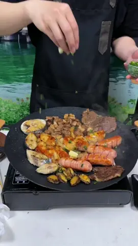 BBQ PAN GRILL #fyp #tiktokmalaysia #bbqgrill #bbqgrillpan #bbqgrillpanbulat #nonstick #portable #cookware #campingpan #outdoor #nonstick 