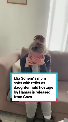 The mother of Israeli Hamas hostage Mia Schem has been filmed crying with relief as she is told over the phone that her daughter is to be released from Gaza. 21-year-old Mia was handed over to the red cross as a part of the truce agreement between Hamas and Israel, with further hostages expected to be released soon. Here’s the moment Mia’s mother found out the news about her daughter’s release. #israelhamasconflict #israelhamaswar2023 #miaschem #miaschemappeal #miaschem #newsfyp #fyp #newstok #warnews 