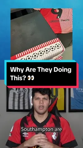Southampton printing footballs inside their shirts… 👀