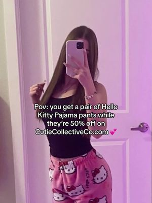 GET 50% OFF HELLO KITTY PJ PANTS TODAY ONLY ON CUTIECOLLECTIVECO.COM 