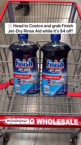 #FinishPartner 🚨 Deal Alert! Save $4 on @Finish Dishwashing US Jet-Dry Rinse Aid 32oz. at Costco through 12/24! Finish Jet-Dry is my go-to dishwasher rinse aid that helps to dry dishes and prevents spots AND residues! 🤩 It’s perfect for providing sparkling, clear glassware when hosting guests, AND a sparkling table is the perfect backdrop for a memorable holiday. 🙌🏻 Don’t let your dishes put a spot on your holiday season and head to Costco and grab Finish Jet-Dry Rinse Aid 🛒 Check out my bio link for more info! #FinishatCostco #CostcoFinds