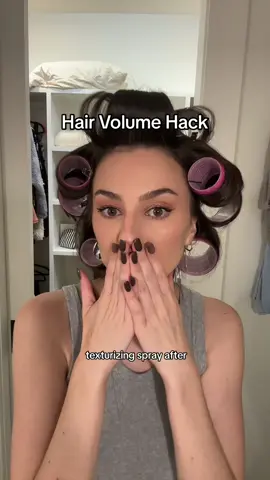 My fav hack for big, volumionous hair ✨ #hairhack #blowouthack #voluminoushair #texturizinghair #hairtok 