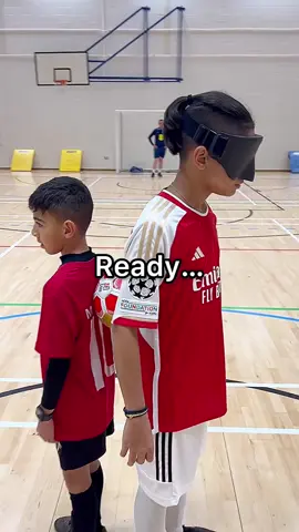 How do you think you would get on trying blind football? NEVER GIVE UP ⚽️ #impossibleisnothing #nevergiveup #keepgoing #mikeypoulli #england #3lions #blind #visuallyimpaired #football #blindfootball #instakids #coyg #arsenal #afc #gunners