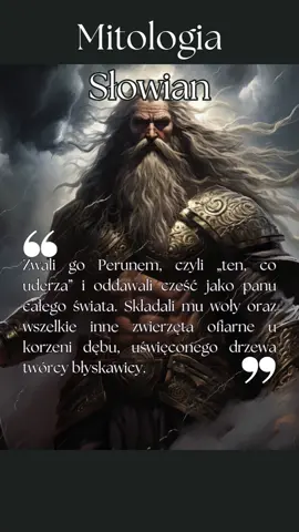 Przyznam, że Perun to bóstwo w mitologii Słowian, które rezonuje ze mną najmocniej. Jego mądrość, siła i majestat inspirują i nakłaniają do tego, by samemu stawać się codziennie lepszą wersją siebie. Zaobserwuj profil jeśli lubisz fantastykę, książki fantasy, baśnie, legendy, motywy oniryczne i mitologię Słowian.  #czytanie #książki #mitologiasłowiańska #słowianie #booktokpl 