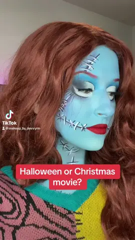 So have we decided? #nightmarebeforechristmas #christmasmovies #christmascountdown #christmasmakeup #sallycosplay #debate 