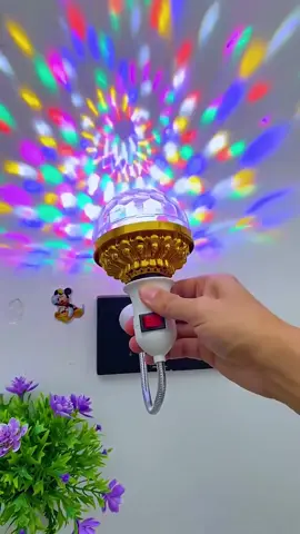 Đèn led xoay 7 màu, trang trí phòng, Tết #tienich #xuhuongtiktok #xh #fpy #foryou #denledmini #denledtrangtri #denledtrangtriphong 