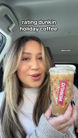 rating dunkin holiday ☕️ theyre not all winners 🥲 #coffeeorder #whatiordered #dunkin #dunkinorder 