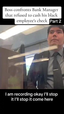 Boss confronts Bank Manager that refused to cash his black employee's check #complain #bankmanager #refused #cash #employee #blackman #foryou #usa_tiktok #🇺🇸🇺🇸🇺🇸 