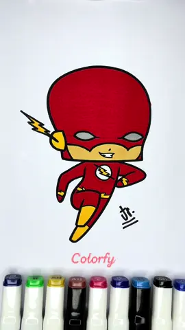 Cute The Flash ⚡️ ASMR Coloring #flash #theflash #dc #dccomics #dcuniverse #comics #asmr #satisfyingsounds #satisfying #satisfatório #colorindo #coloring 
