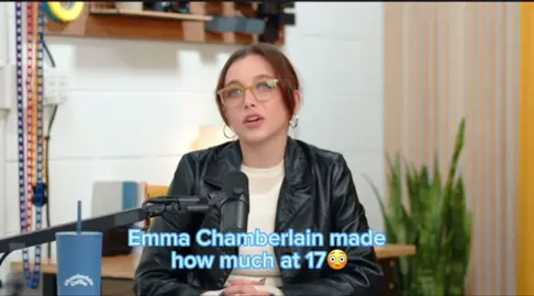 Emma Chamberlain talks about how much $$$ she was making at 17 #emmachamberlain #unfiltered 