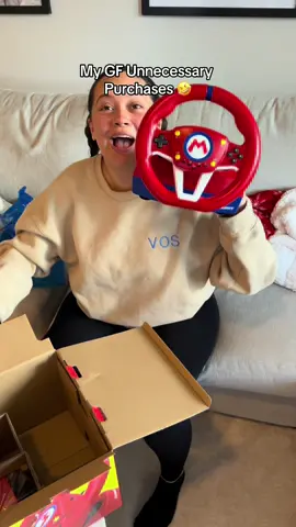 I didnt think we needed a mario wheel until she bought it 🤣
