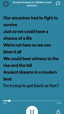 This song had something on me in 2022 it was my most played on my wrapped #spedup #spedupaudios #spedupsounds #marinaandthediamonds #songstouse #🎧 #marina #ancientdreamsinamodernland 