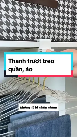 Thanh trượt treo quần, áo tiện dụng. #thanhtreoquanao  #giadungtienich #duyne0710 #fyp 