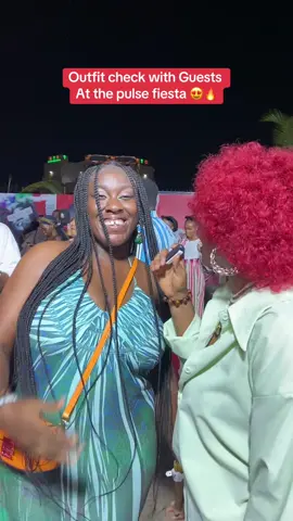 Quick outfit check with guests at the pulse fiesta 😍#pulsefiesta #pulsefiesta2023 #pulseevent #pulsenigeria #wearepulse 